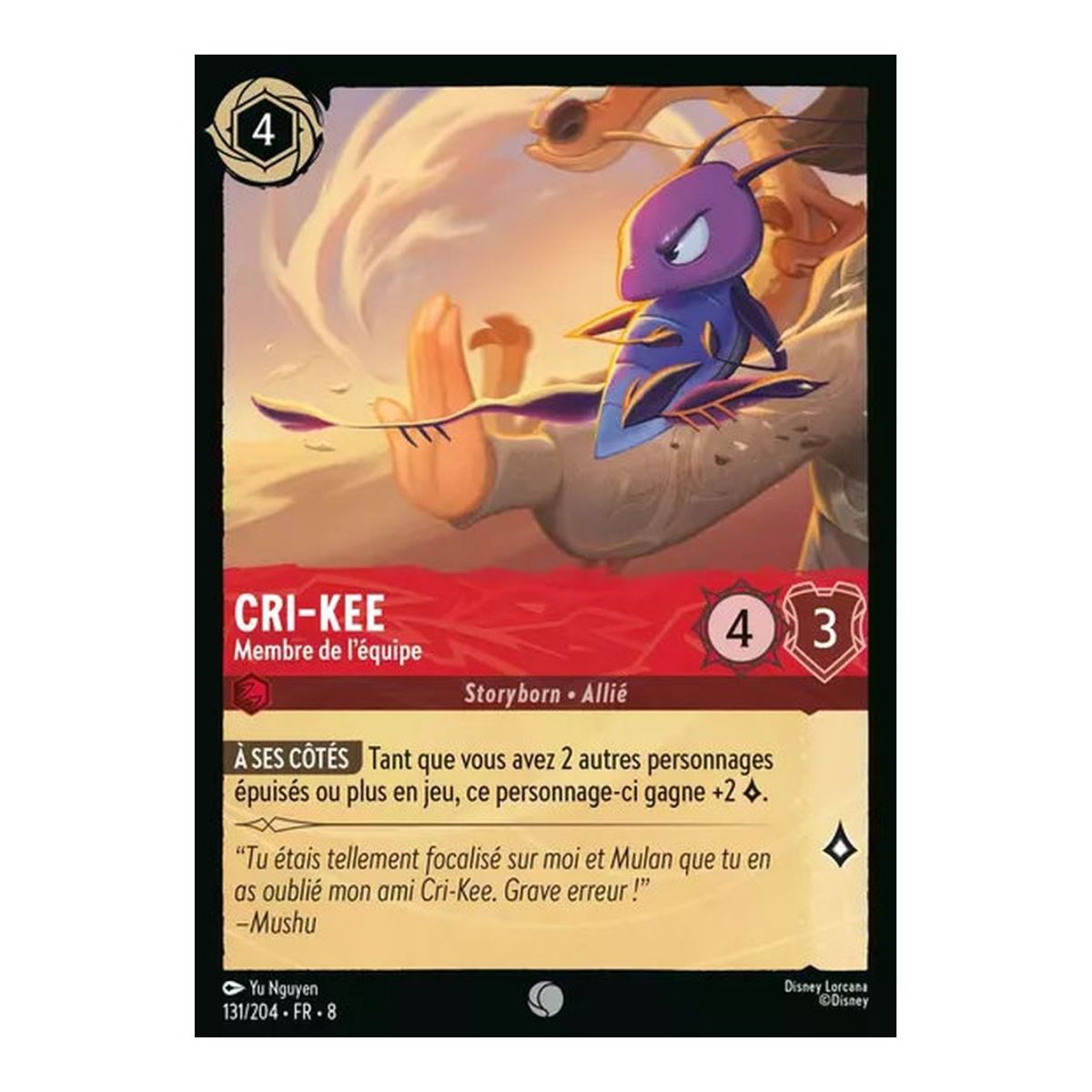 Cri-Kee, Teammitglied – 131/204 – ROJ – Die Herrschaft Jafars – Gemeinsprache – Französisch
