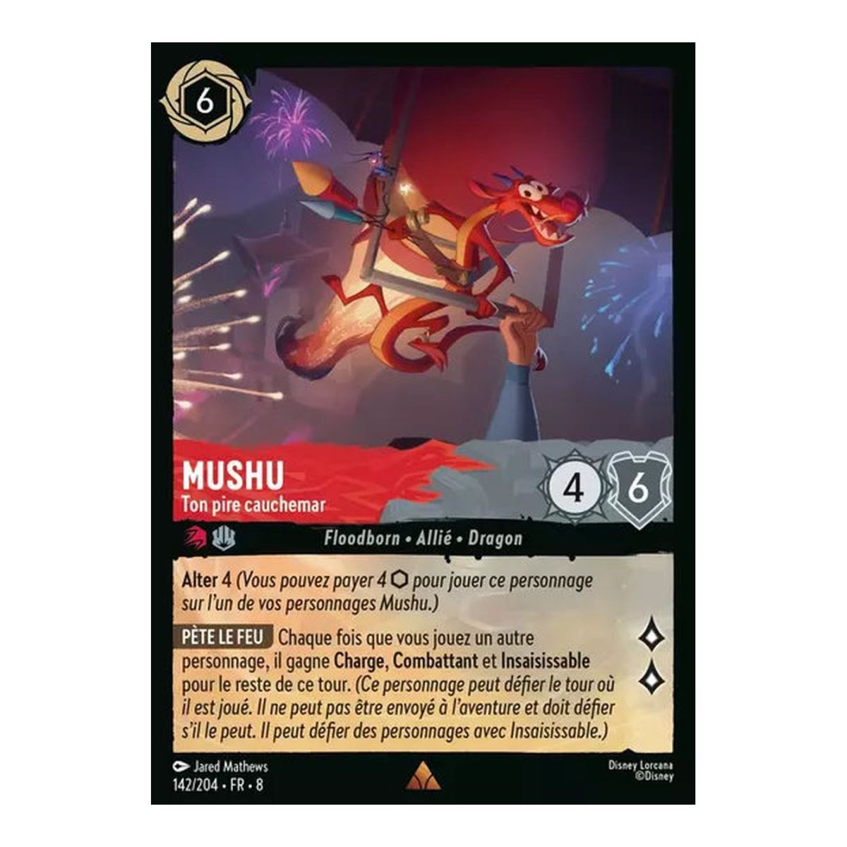 Mushu, dein schlimmster Albtraum – 142/204 – ROJ – Die Herrschaft Jafars – Selten – Französisch