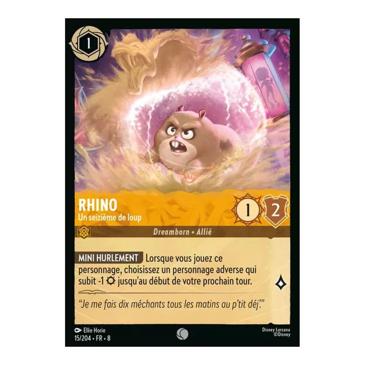 Rhino, One Sixteent of a Wolf - 15/204 - ROJ - The Reign of Jafar - Common - French