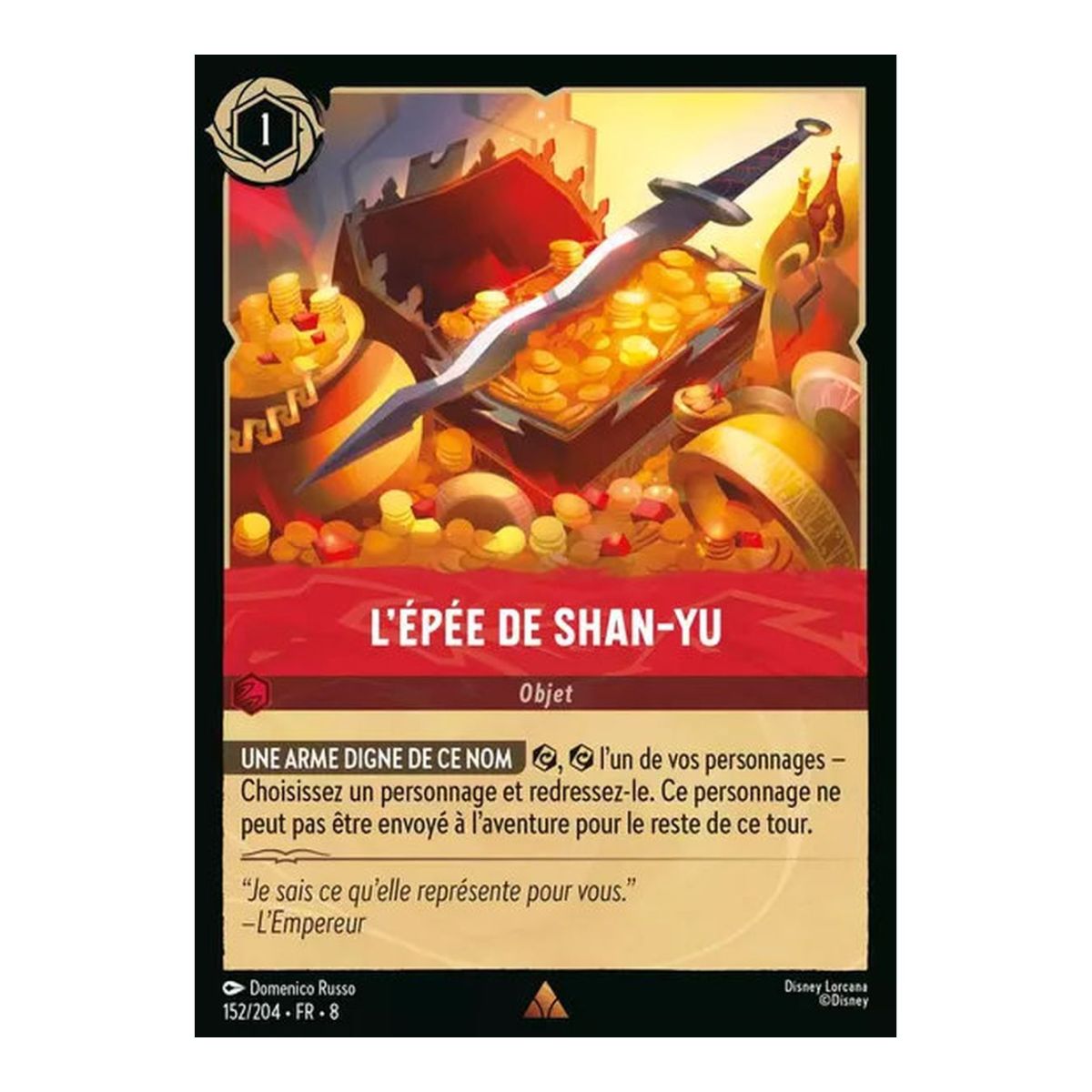 Shan-Yus Schwert – 152/204 – ROJ – Die Herrschaft Jafars – Glänzend – Premium – Französisch