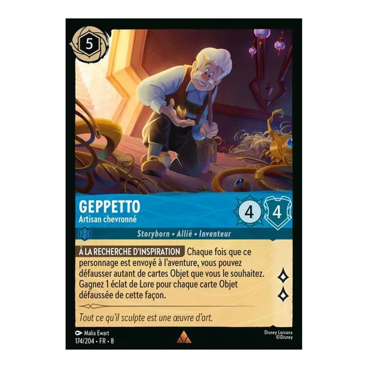 Geppetto, Meisterhandwerker – 174/204 – ROJ – Die Herrschaft Jafars – Brillant – Premium – Französisch