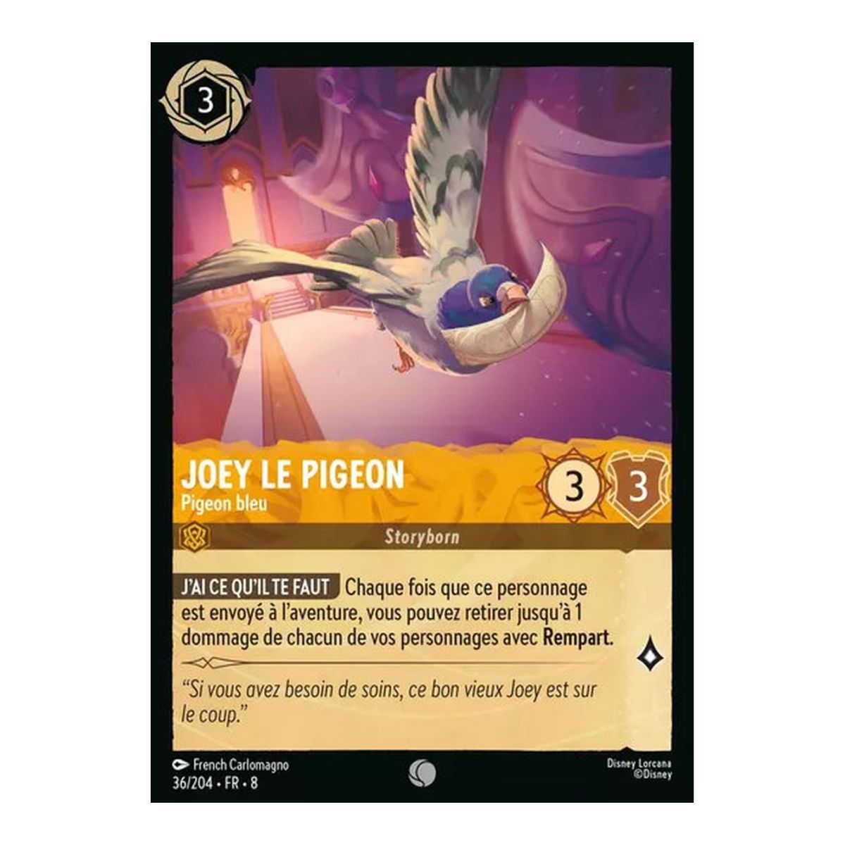 Joey die Taube, Blaue Taube – 36/204 – ROJ – Die Herrschaft des Dschafar – Brillant – Premium – Französisch