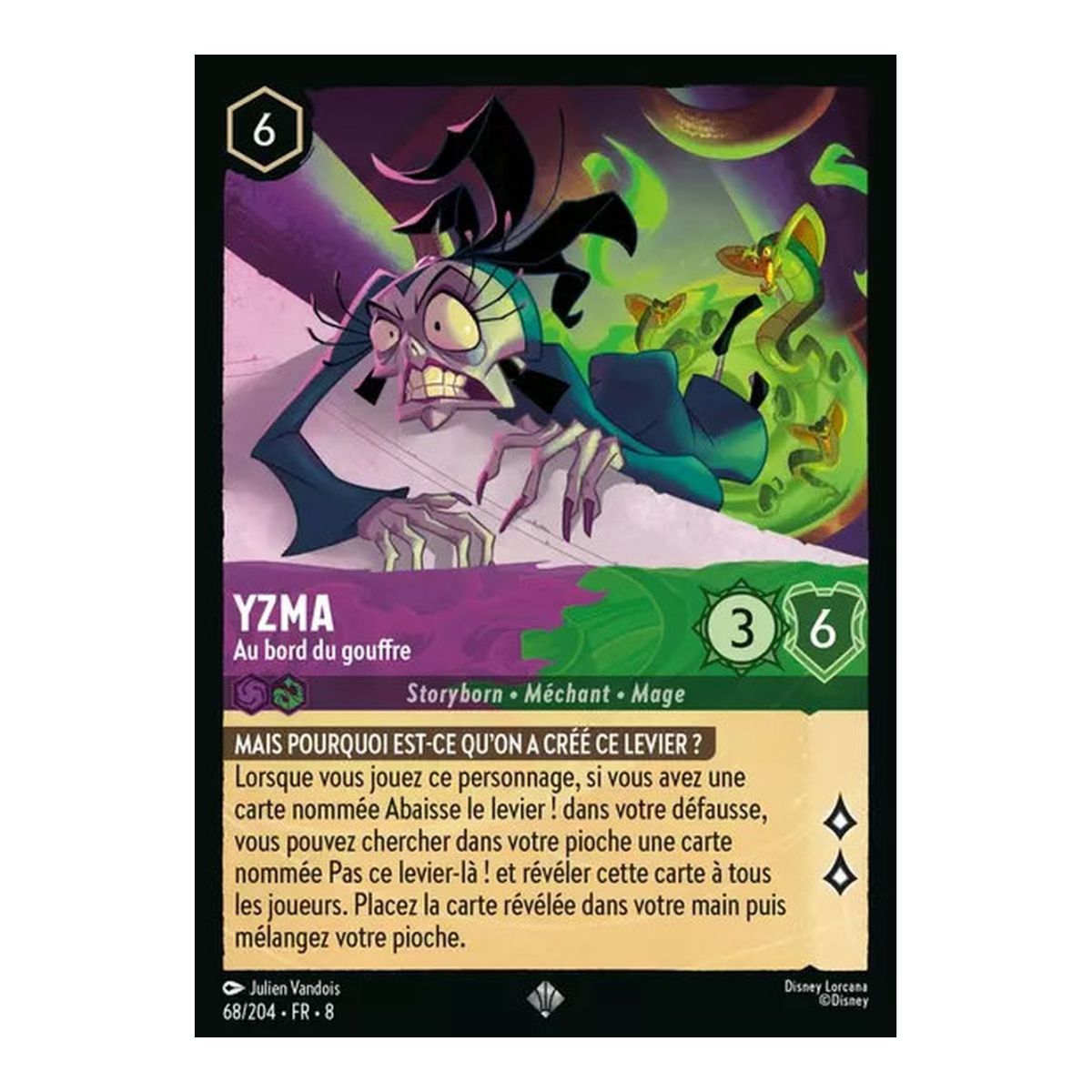 Yzma, Am Rande des Abgrunds – 68/204 – ROJ – Die Herrschaft des Dschafar – Brillant – Premium – Französisch