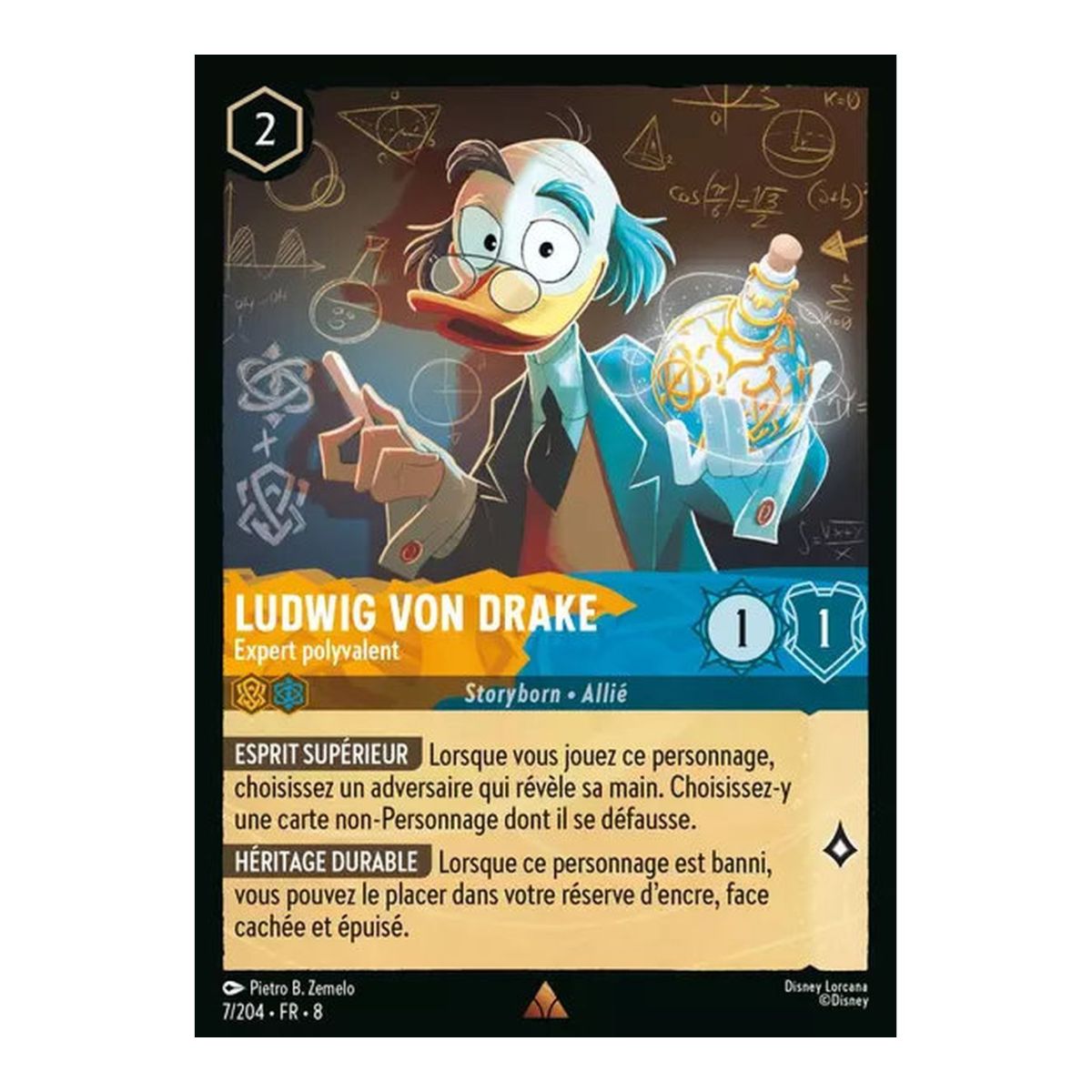 Ludwig von Drake, Vielseitiger Experte – 7/204 – ROJ – Die Herrschaft Jafars – Brillant – Premium – Französisch