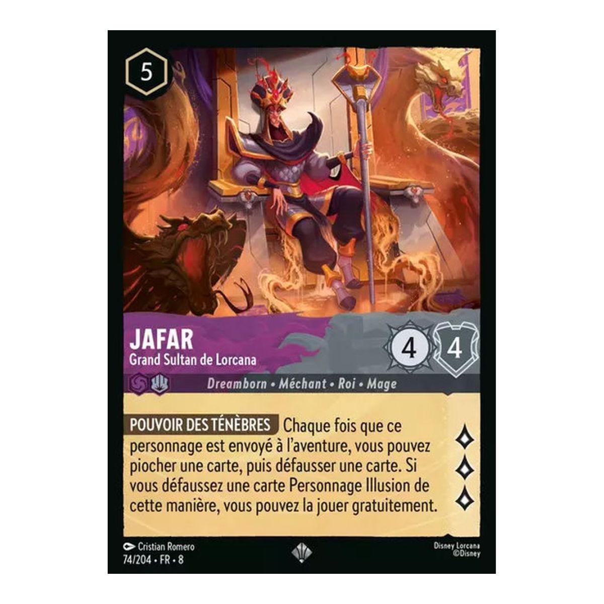 Jafar, Großsultan von Lorcana – 74/204 – ROJ – Die Herrschaft Jafars – Brillant – Premium – Französisch