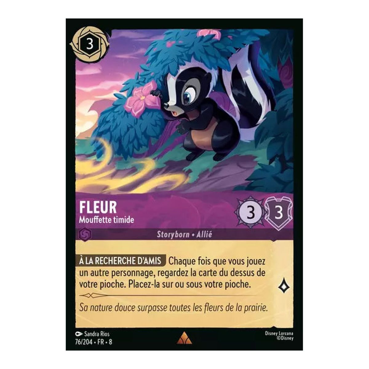 Flower, Shy Skunk – 76/204 – ROJ – Die Herrschaft Jafars – Selten – Französisch