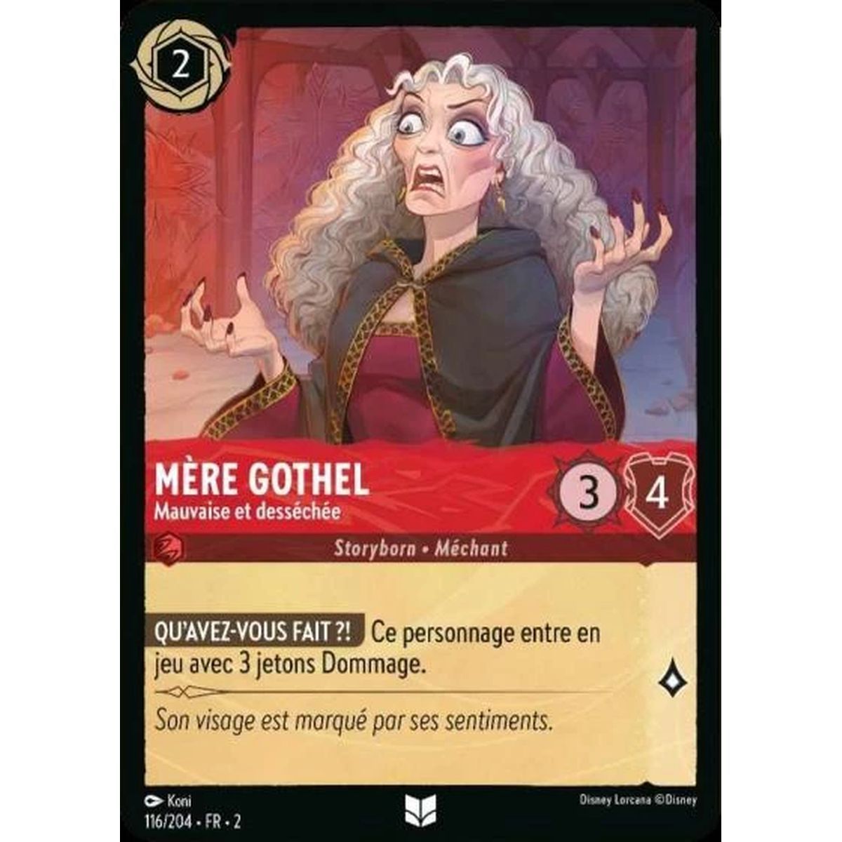 Item Mutter Gothel, Bad and Withered – 116/204 – ROTF – Rise of the Floodborn – Brillant – Premium – Französisch