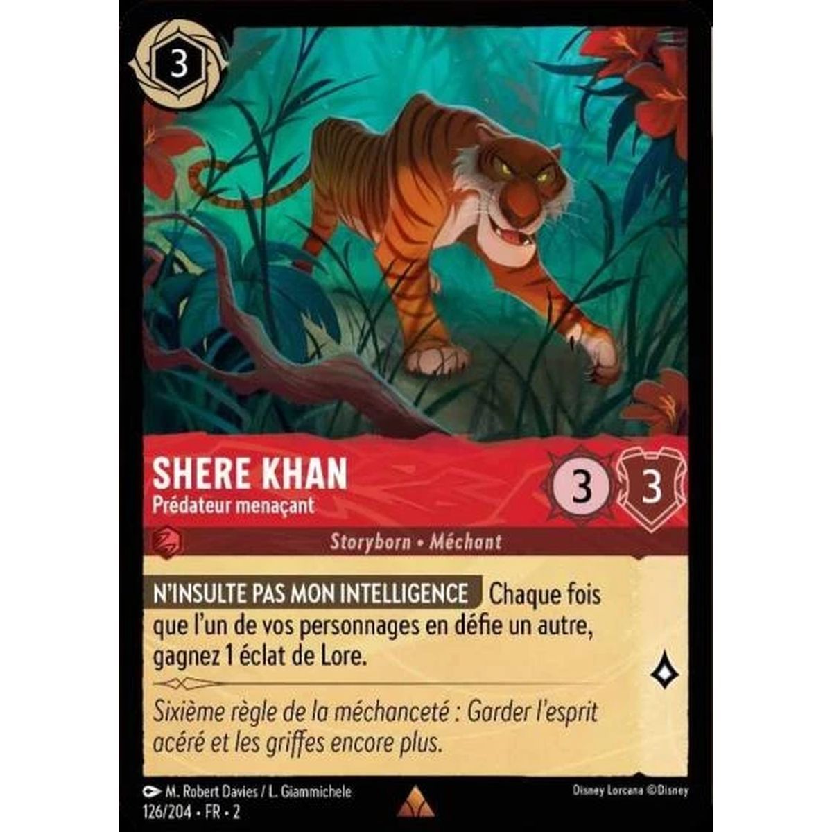 Item Shere Khan, Bedrohlicher Raubtier – 126/204 – ROTF – Rise of the Floodborn – Selten – Französisch