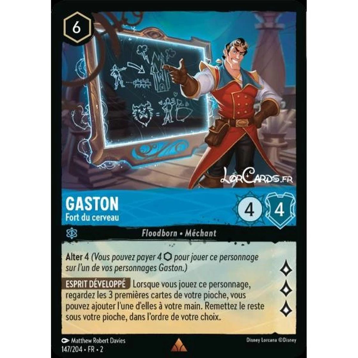 Item Gaston, Strong Brain – 147/204 – ROTF – Rise of the Floodborn – Selten – Französisch