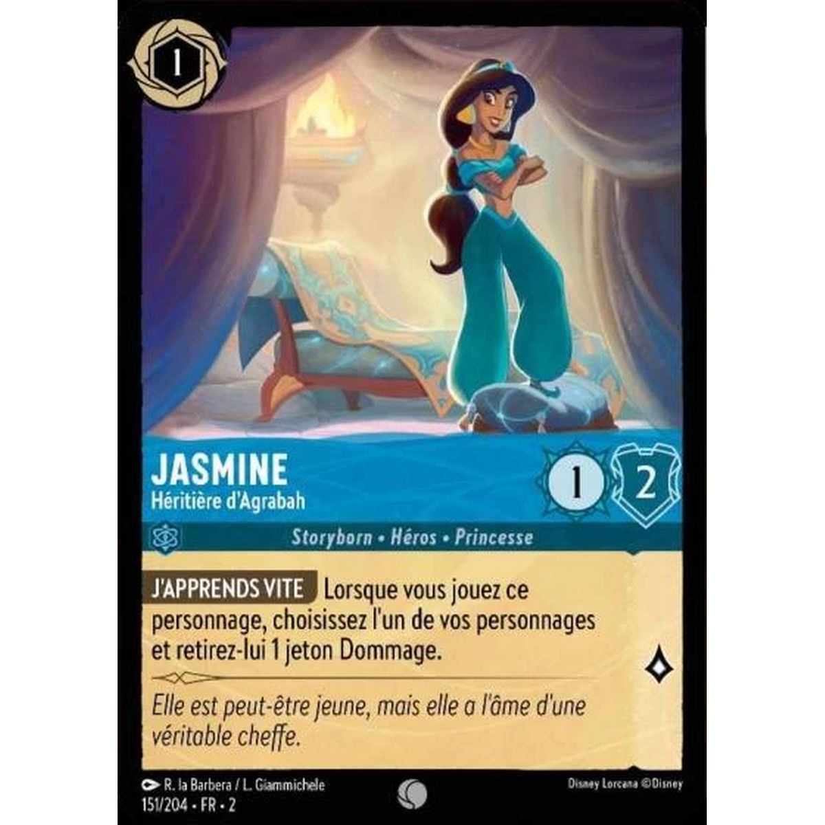 Item Jasmine, Erbin von Agrabah – 151/204 – ROTF – The Rise of the Floodborn – Kommune – Französisch