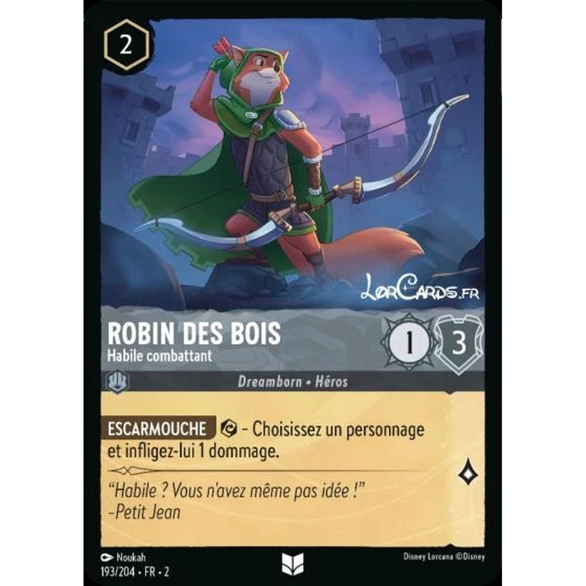 Robin Hood, geschickter Kämpfer – 193/204 – ROTF – Rise of the Floodborn – Brillant – Premium – Französisch