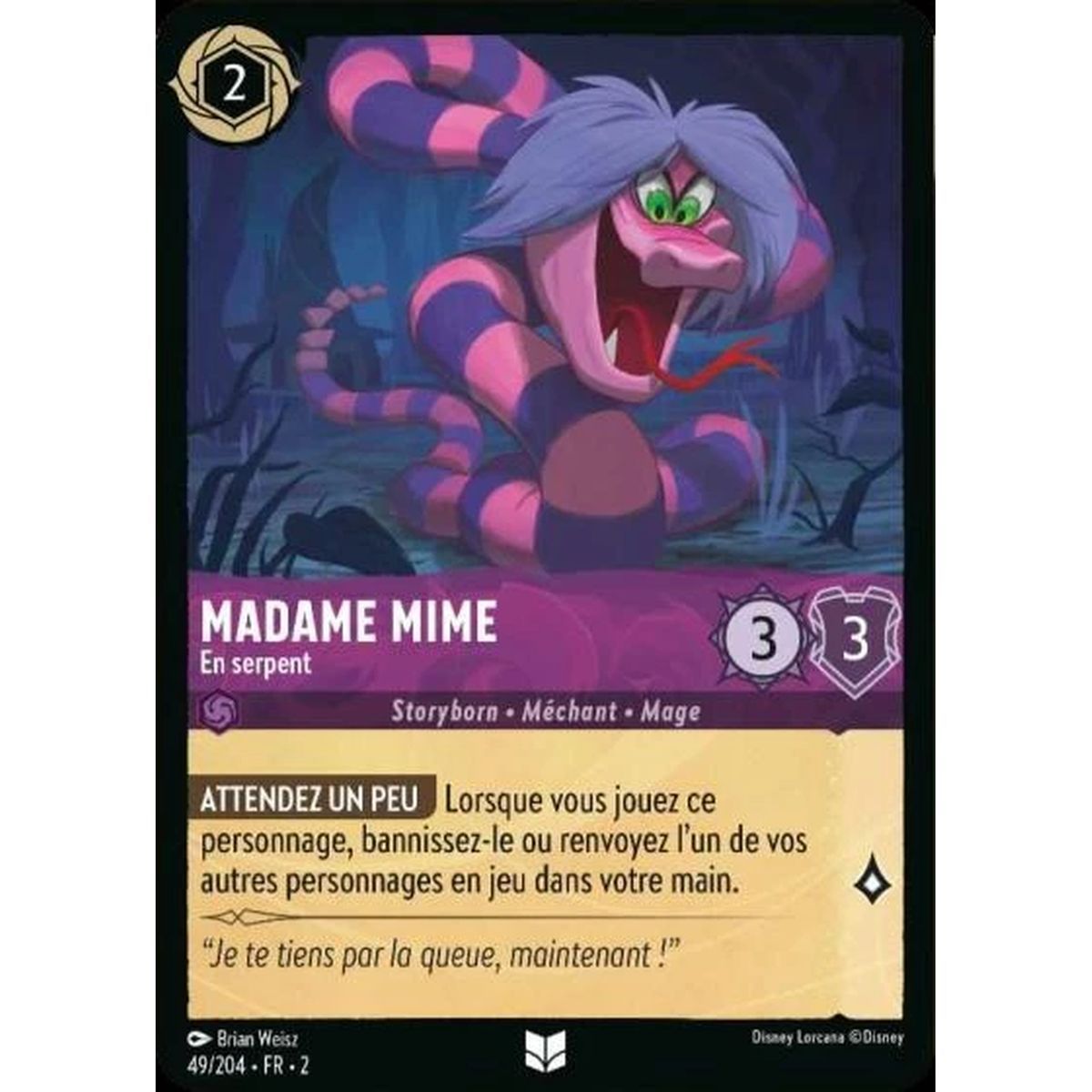 Madame Mime, As a Serpent – 49/204 – ROTF – The Rise of the Floodborn – Shiny – Premium – Französisch