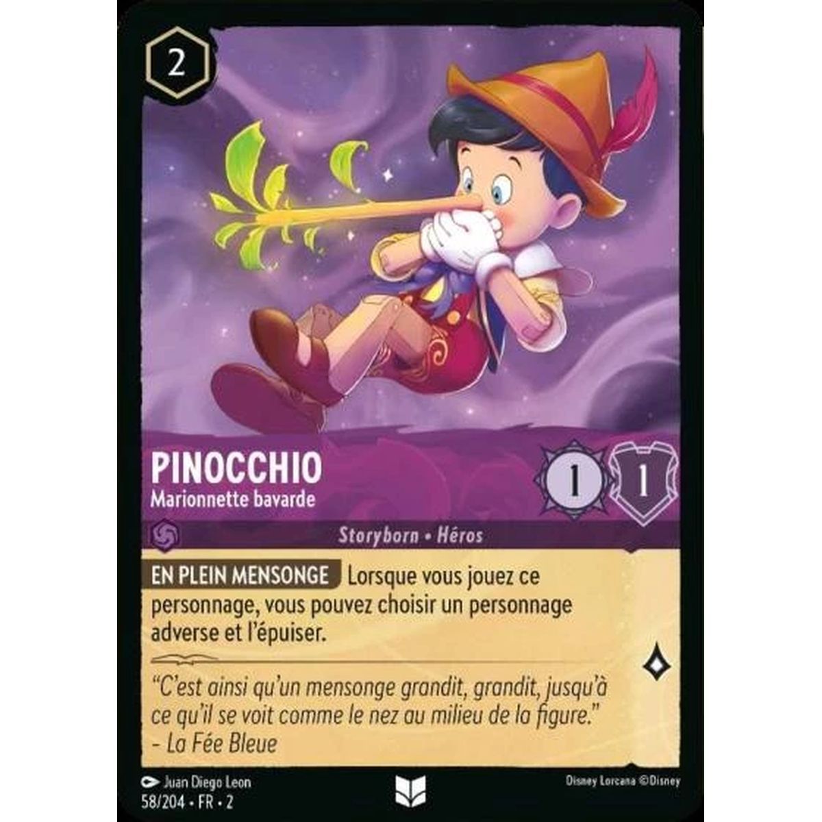 Item Pinocchio, Talkative Puppet – 58/204 – ROTF – Rise of the Floodborn – Shiny – Premium – Französisch