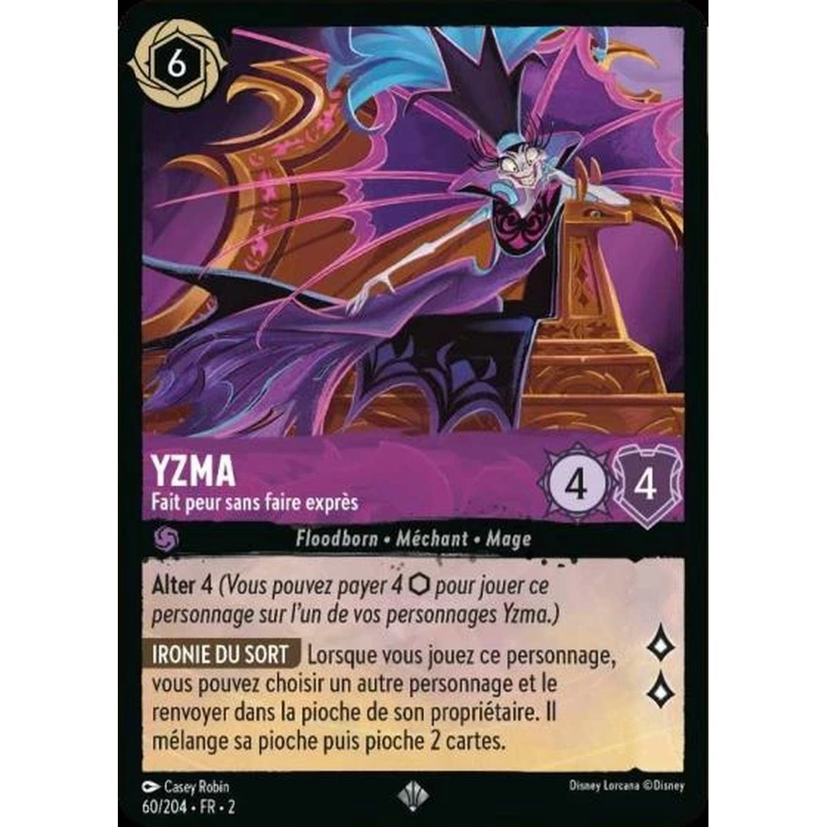 Yzma, Unintentionally Scary – 60/204 – ROTF – Rise of the Floodborn – Super Rare – Französisch