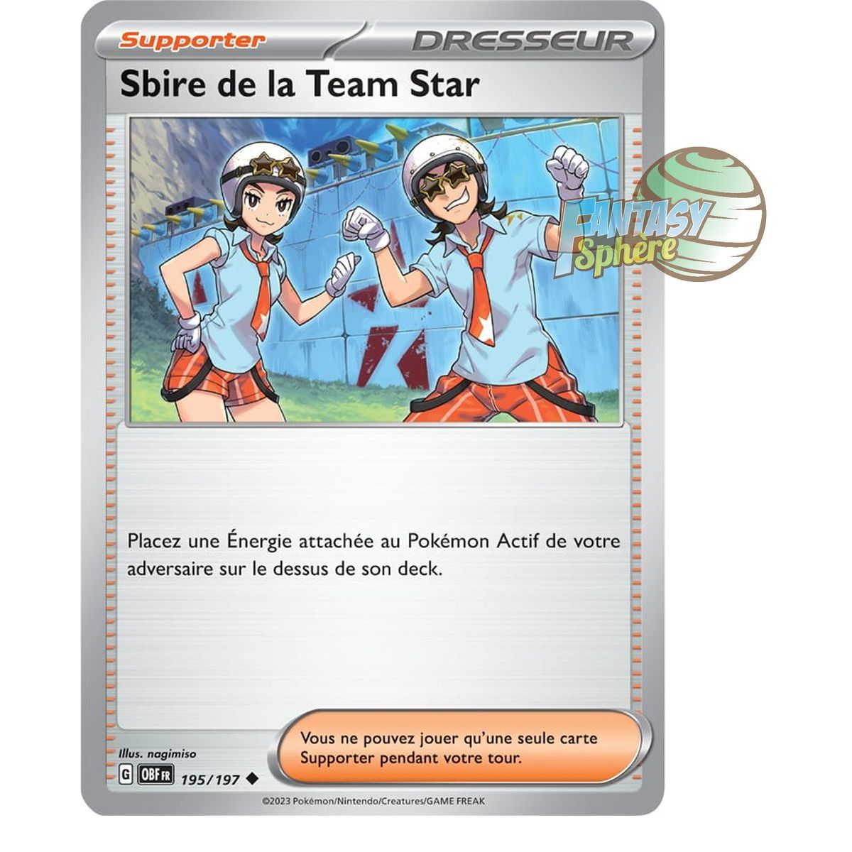 Item Team Star Minion – Rückseite 195/197 – Scharlachrote und violette Obsidianflammen