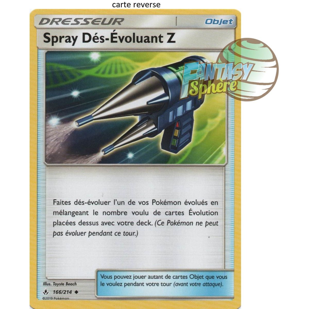 Item Des-Evolving Spray Z – Reverse 166/214 – Sonne und Mond 10 Unfehlbare Allianz