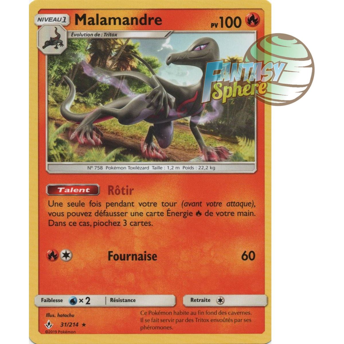 Malamander – Selten 31/214 – Sonne und Mond 10 Unfehlbare Allianz