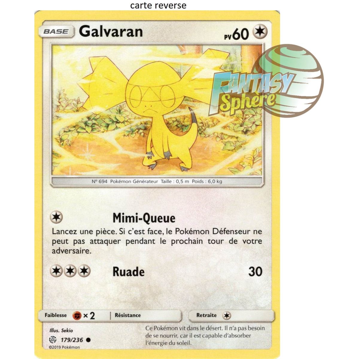 Item Galvaran – Rückseite 179/236 – Sonne und Mond 12 Kosmische Sonnenfinsternis