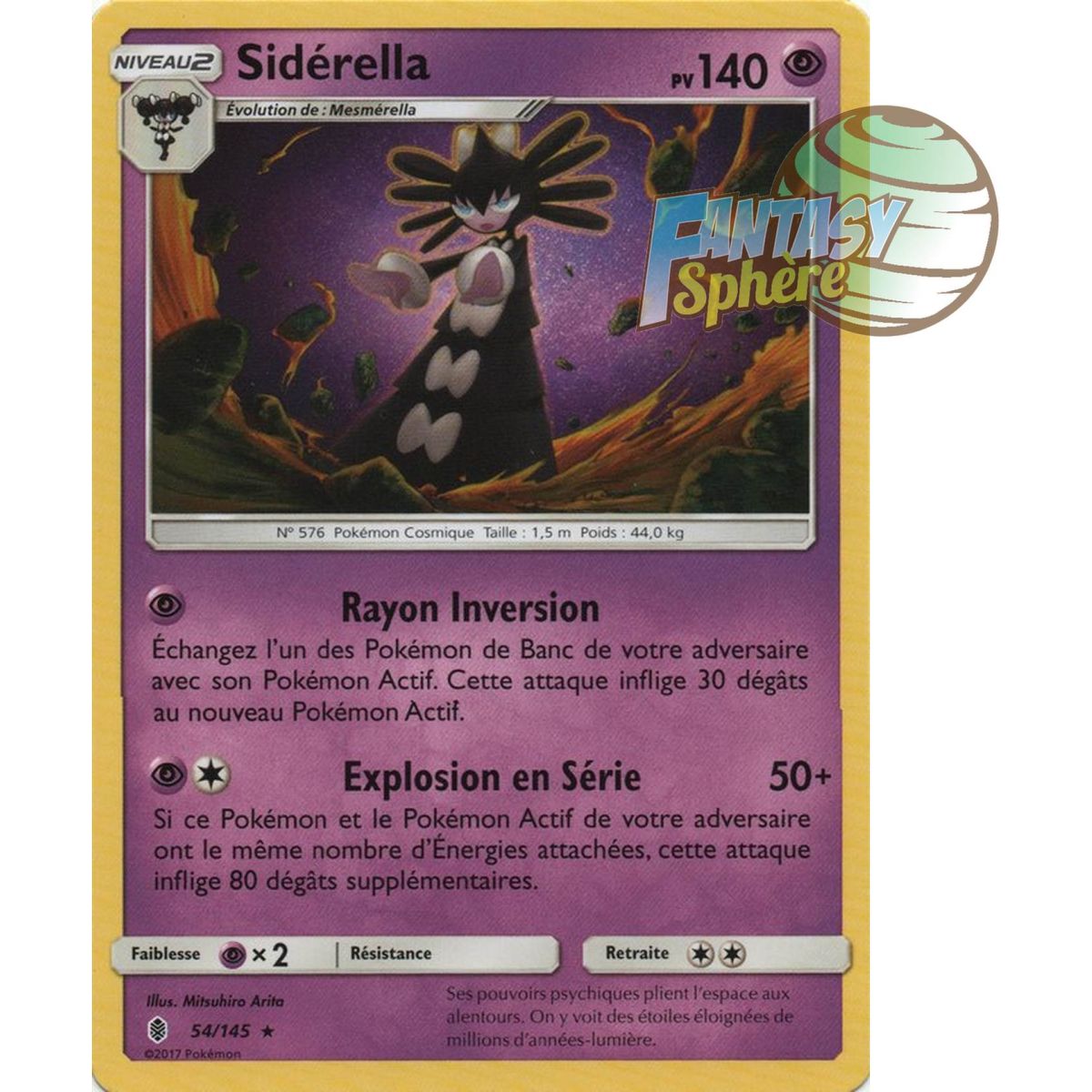 Siderella – Selten 54/145 – Sonne und Mond 2 Aszendente Wächter