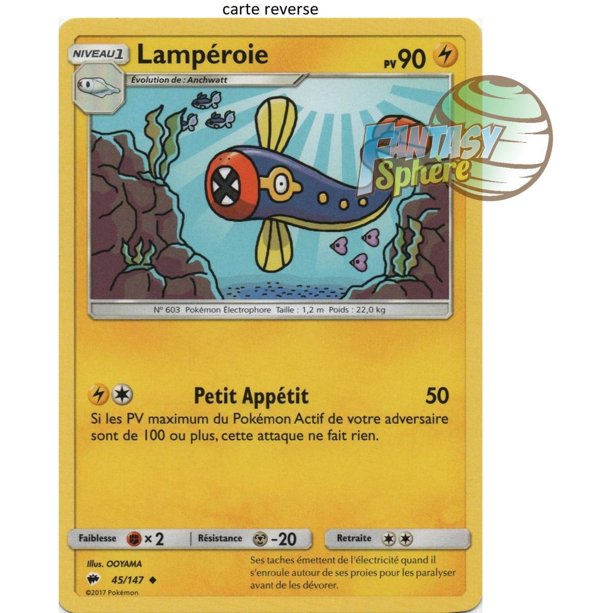 Lamperoia – Rückseite 45/147 – Sonne und Mond 3 brennende Schatten