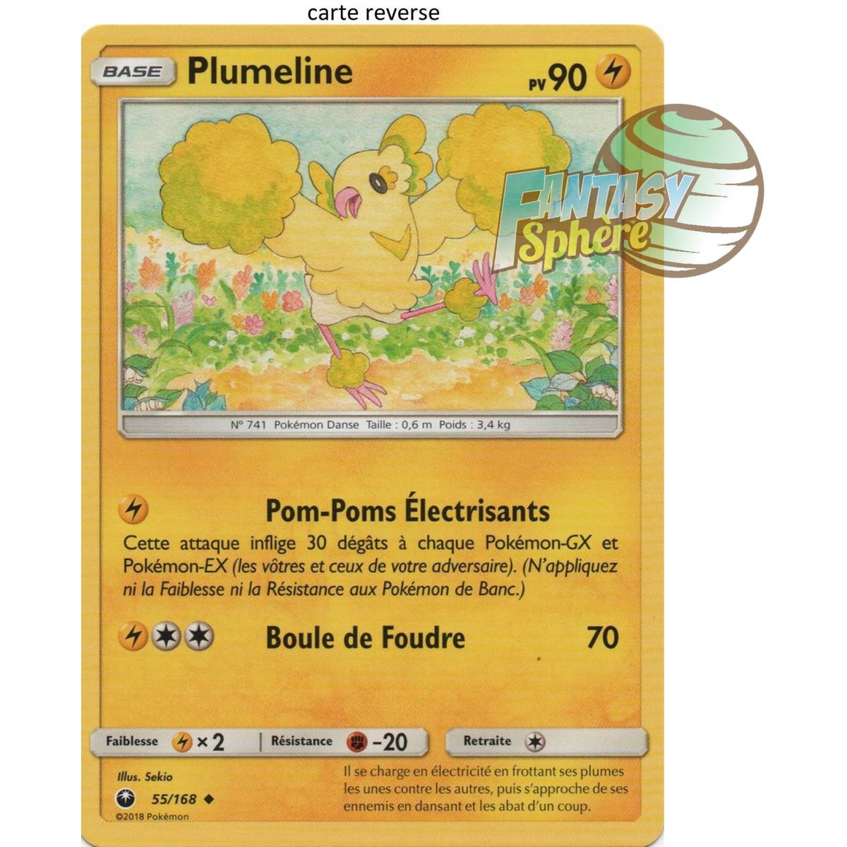 Plumeline – Rückseite 55/168 – Sonne und Mond 7 Himmlischer Sturm