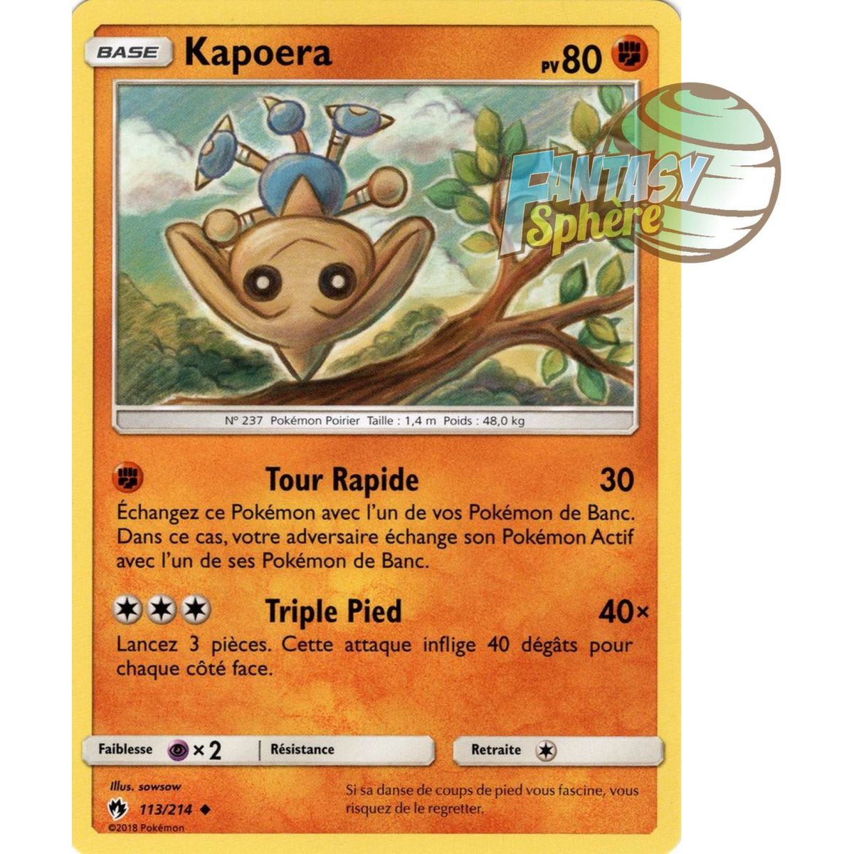 Kapoera – Ungewöhnlich 113/214 – Sonne und Mond 8 Lost Thunder