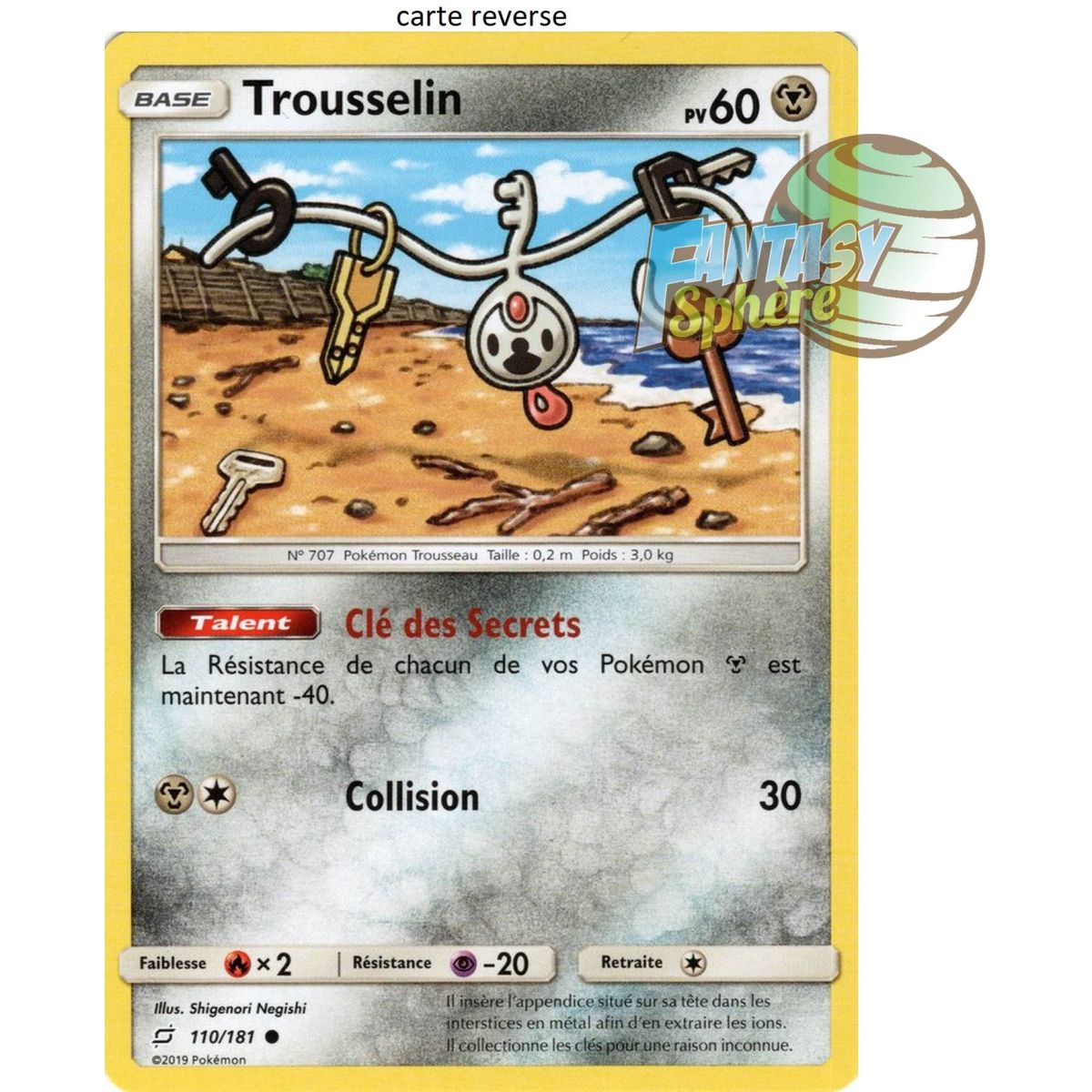 Trousselin – Reverse 110/181 – Sun and Moon 9 Shock Duo