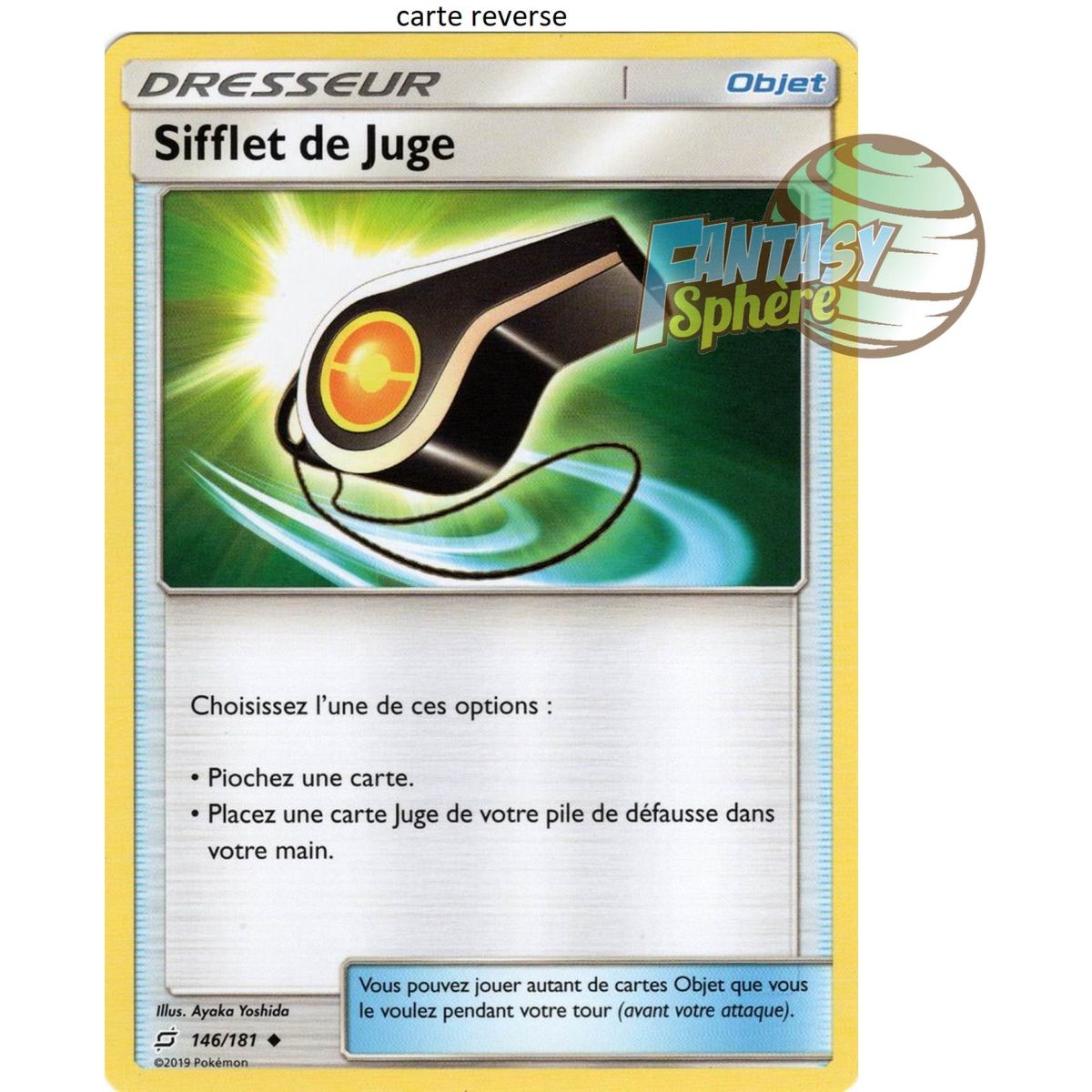 Item Pfeife des Richters – Reverse 146/181 – Sun and Moon 9 Shock Duo