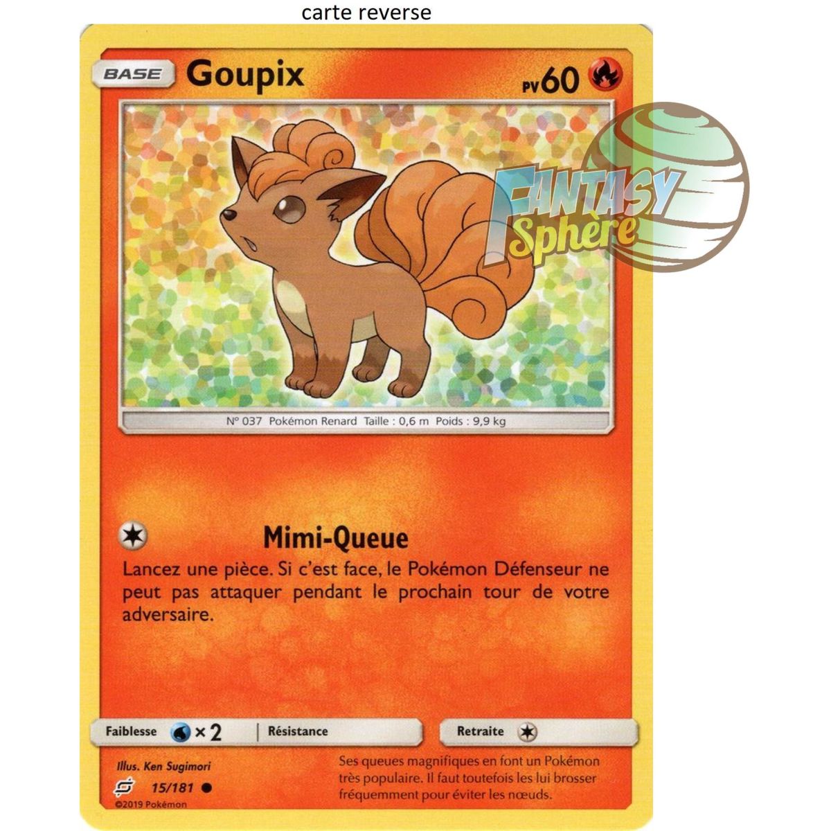 Vulpix – Reverse 15/181 – Sonne und Mond 9 Shock Duo