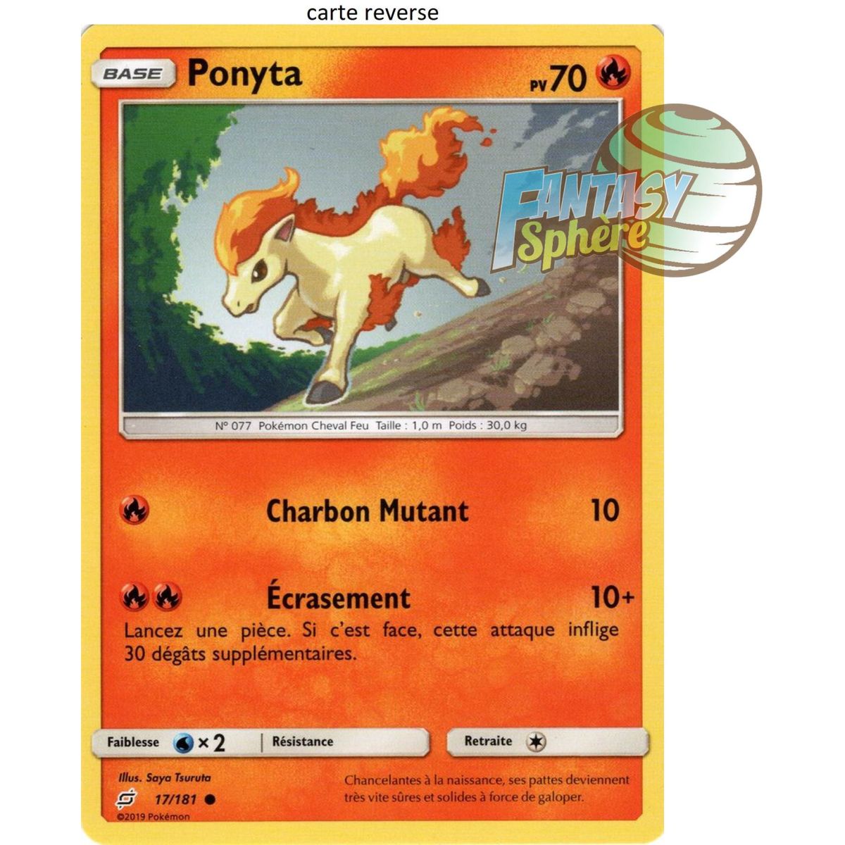 Item Ponyta – Reverse 17/181 – Sonne und Mond 9 Shock Duo