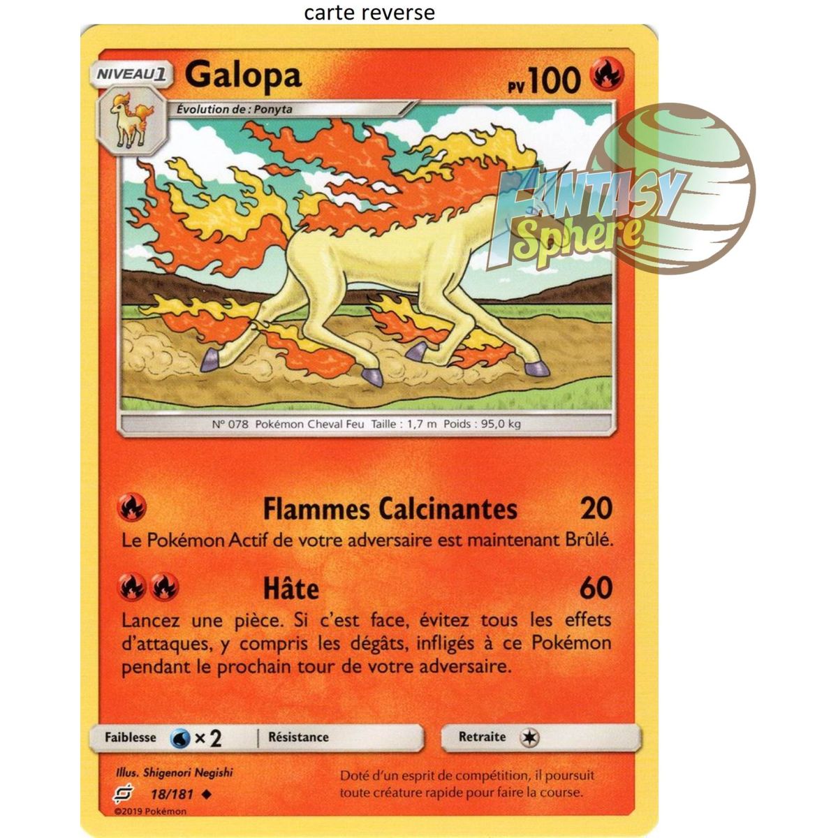 Item Galopa – Reverse 18/181 – Sonne und Mond 9 Shock Duo