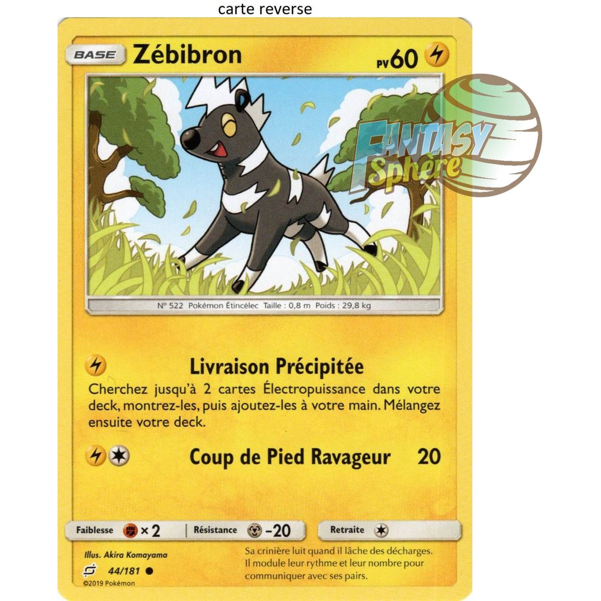 Item Zebibron – Reverse 44/181 – Sun and Moon 9 Shock Duo