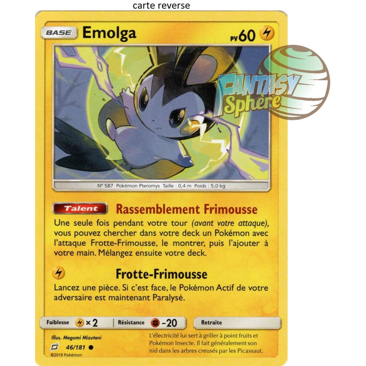 Emolga – Reverse 46/181 – Sonne und Mond 9 Shock Duo