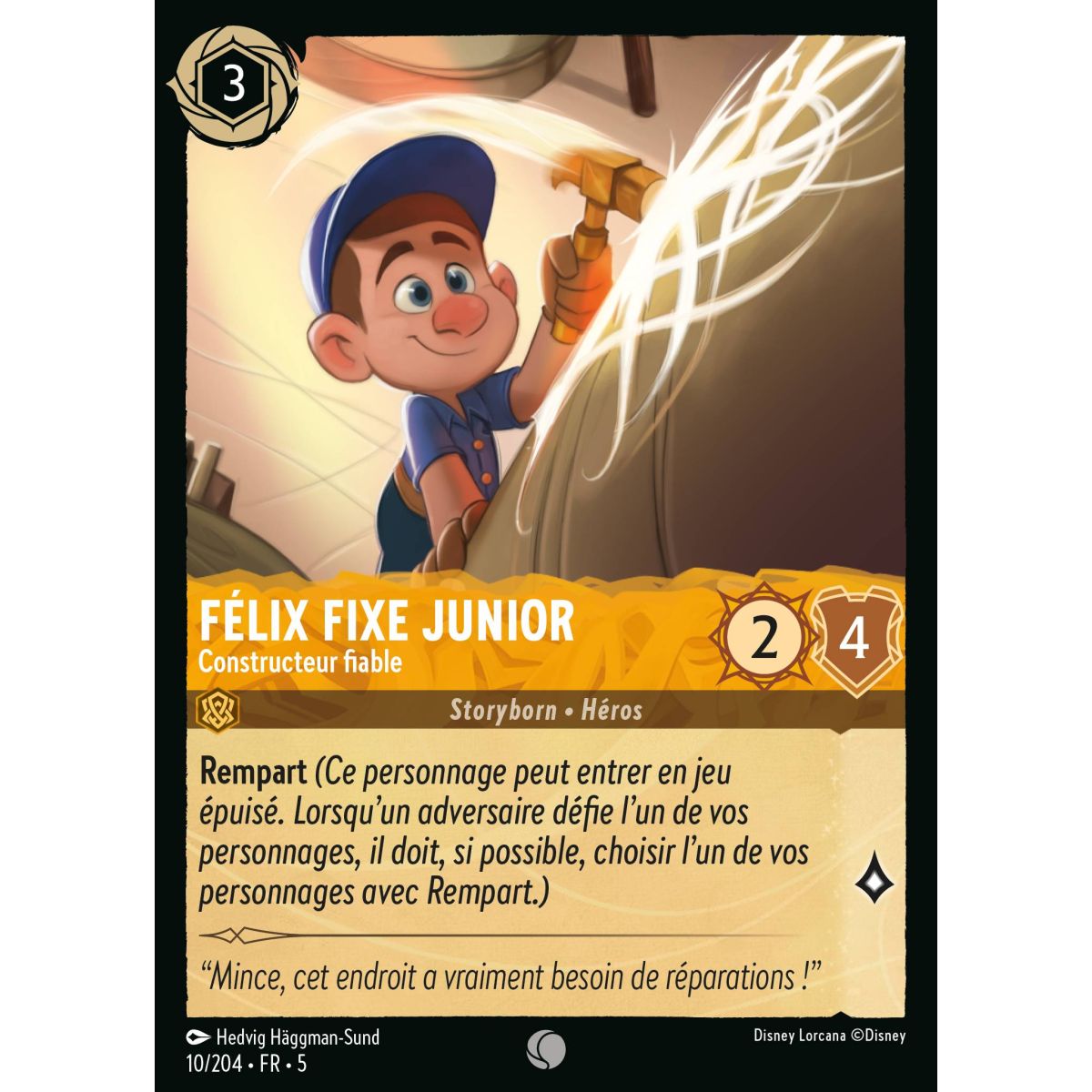 Félix Fixe Junior – Zuverlässiger Baumeister – 10/204 – SSK – Ciel Scintillant – Brillante – Premium – Französisch