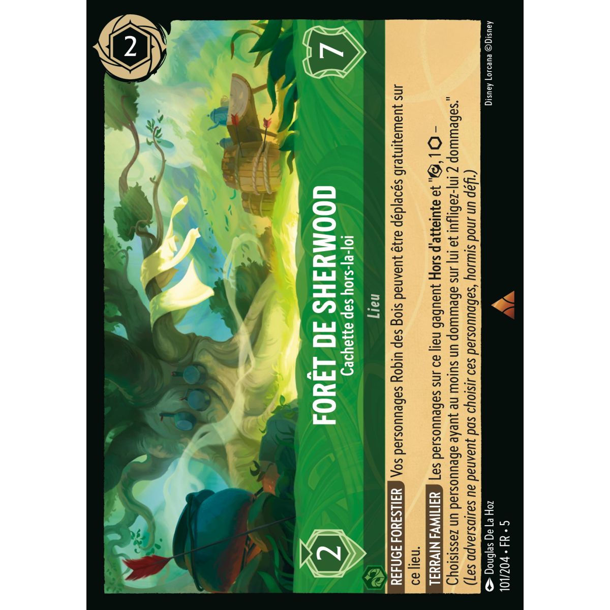 Sherwood Forest – Outlaw Hideout – 101/204 – SSK – Glitzernder Himmel – Brillant – Premium – Französisch