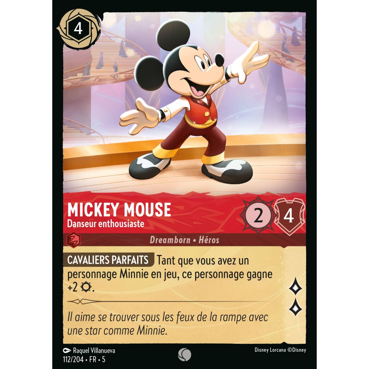 Mickey Mouse – Begeisterter Tänzer – 112/204 – SSK – Schimmernder Himmel – Glänzend – Premium – Französisch