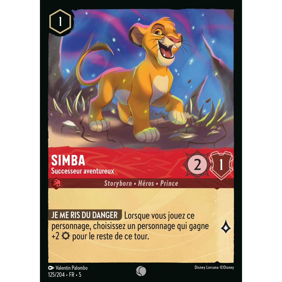 Simba – Abenteuerlicher Nachfolger – 125/204 – SSK – Glitzernder Himmel – Gewöhnlich – Französisch