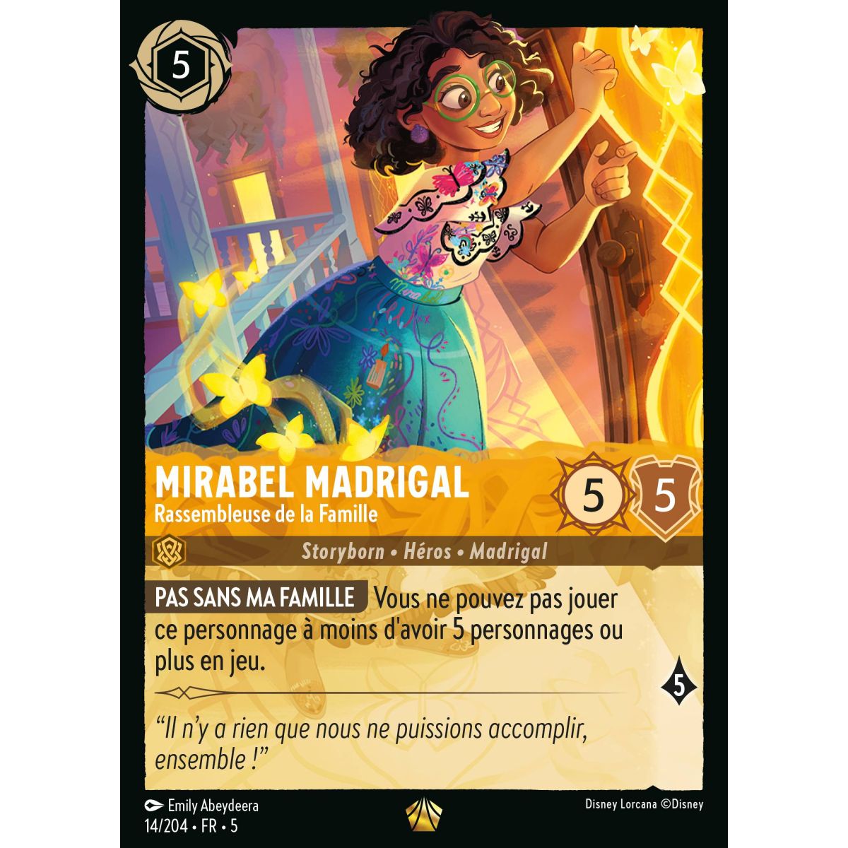 Mirabel Madrigal – Family Gatherer – 14/204 – SSK – Shimmering Sky – Brillant – Premium – Französisch