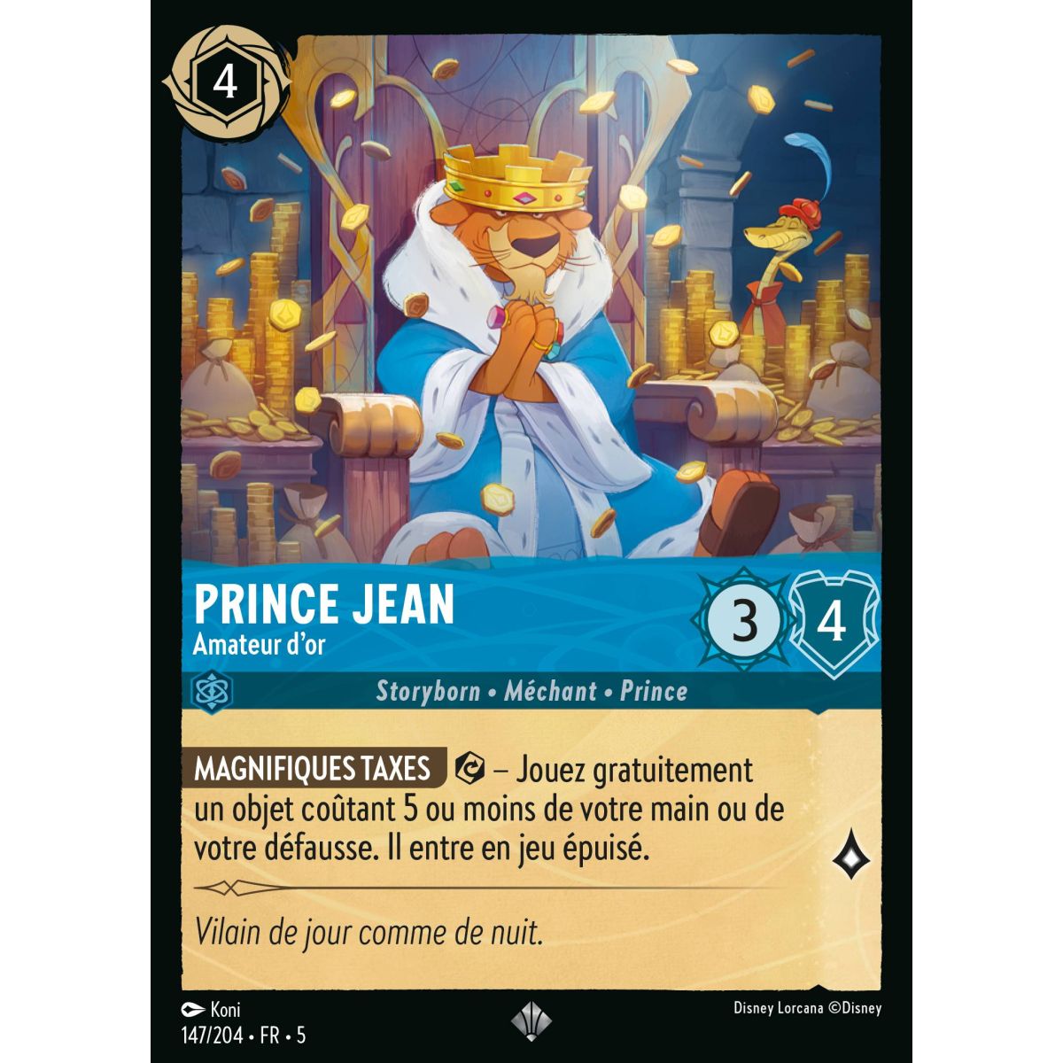 Prinz Jean – Goldliebhaber – 147/204 – SSK – Ciel Scintillant – Super Rare – Französisch