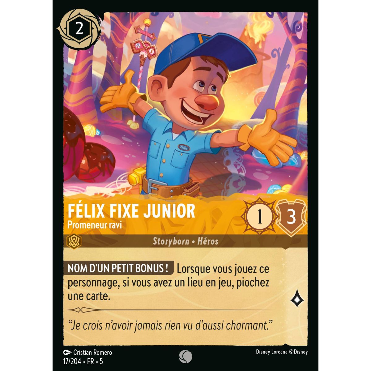 Félix Fixe Junior – Delighted Walker – 17/204 – SSK – Ciel Scintillant – Brillante – Premium – Französisch