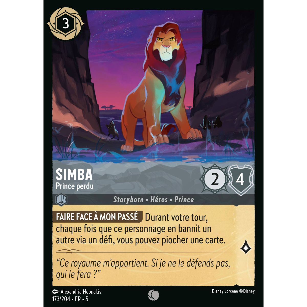 Simba – Lost Prince – 173/204 – SSK – Ciel Scintillant – Kommune – Französisch