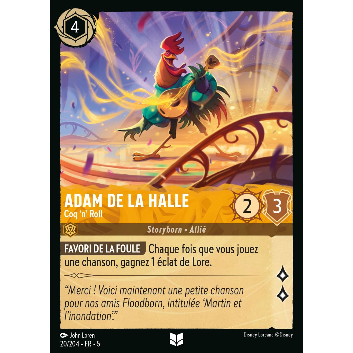 Adam de la Halle - Coq 'n' Roll - 20/204 - SSK - Ciel Scintillant - Brillante - Premium - Französisch