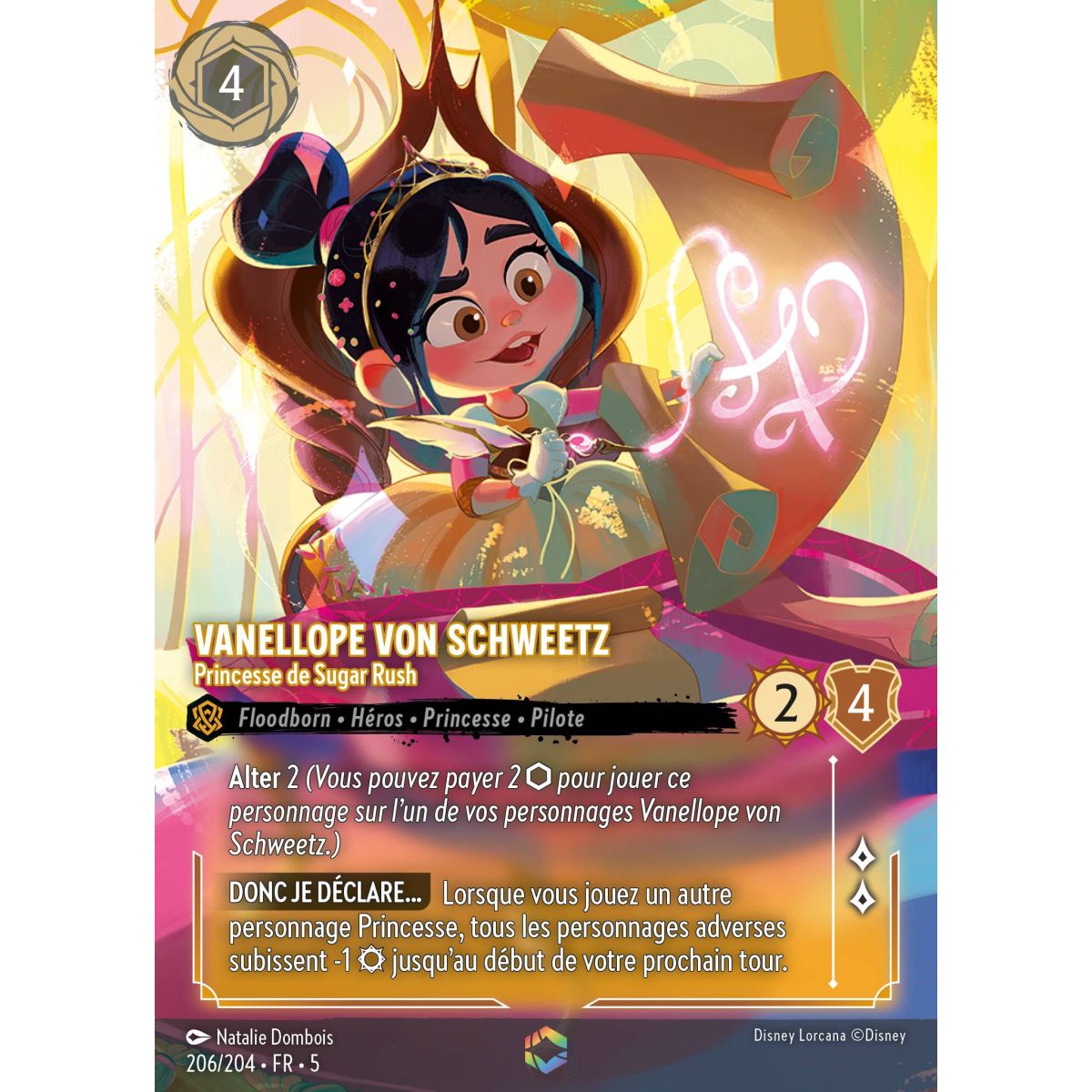 Vanellope von Schweetz – Prinzessin des Zuckerrauschs – 206/204 – SSK – Glitzernder Himmel – Verzaubert – Französisch