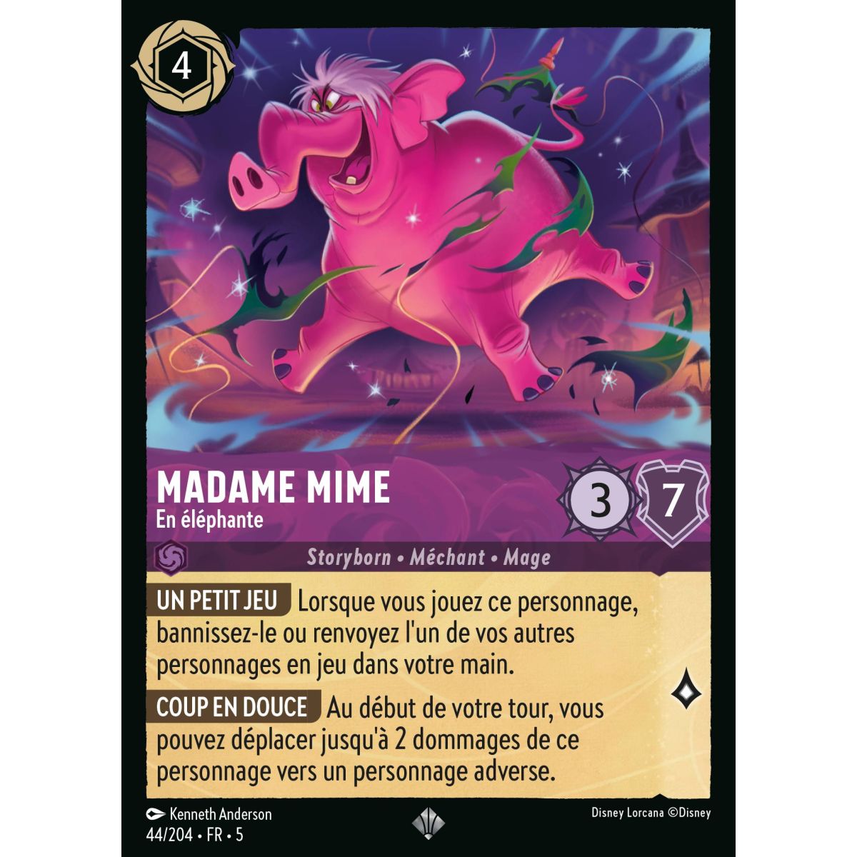 Madame Mime – Als Elefant – 44/204 – SSK – Ciel Scintillant – Super Rare – Französisch