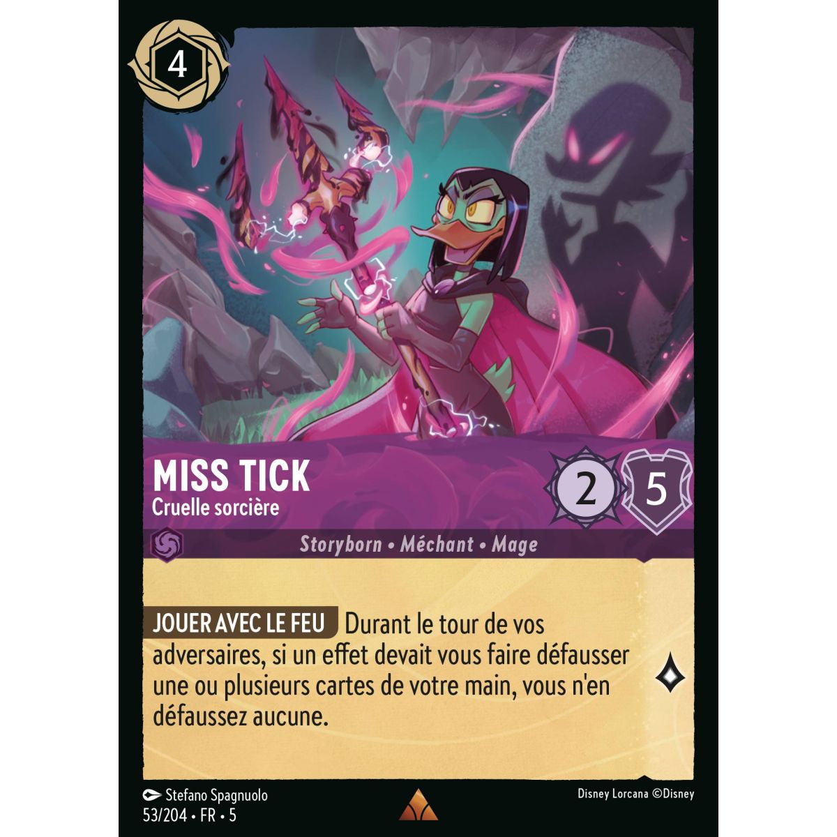 Miss Tick – Grausame Hexe – 53/204 – SSK – Ciel Scintillant – Selten – Französisch