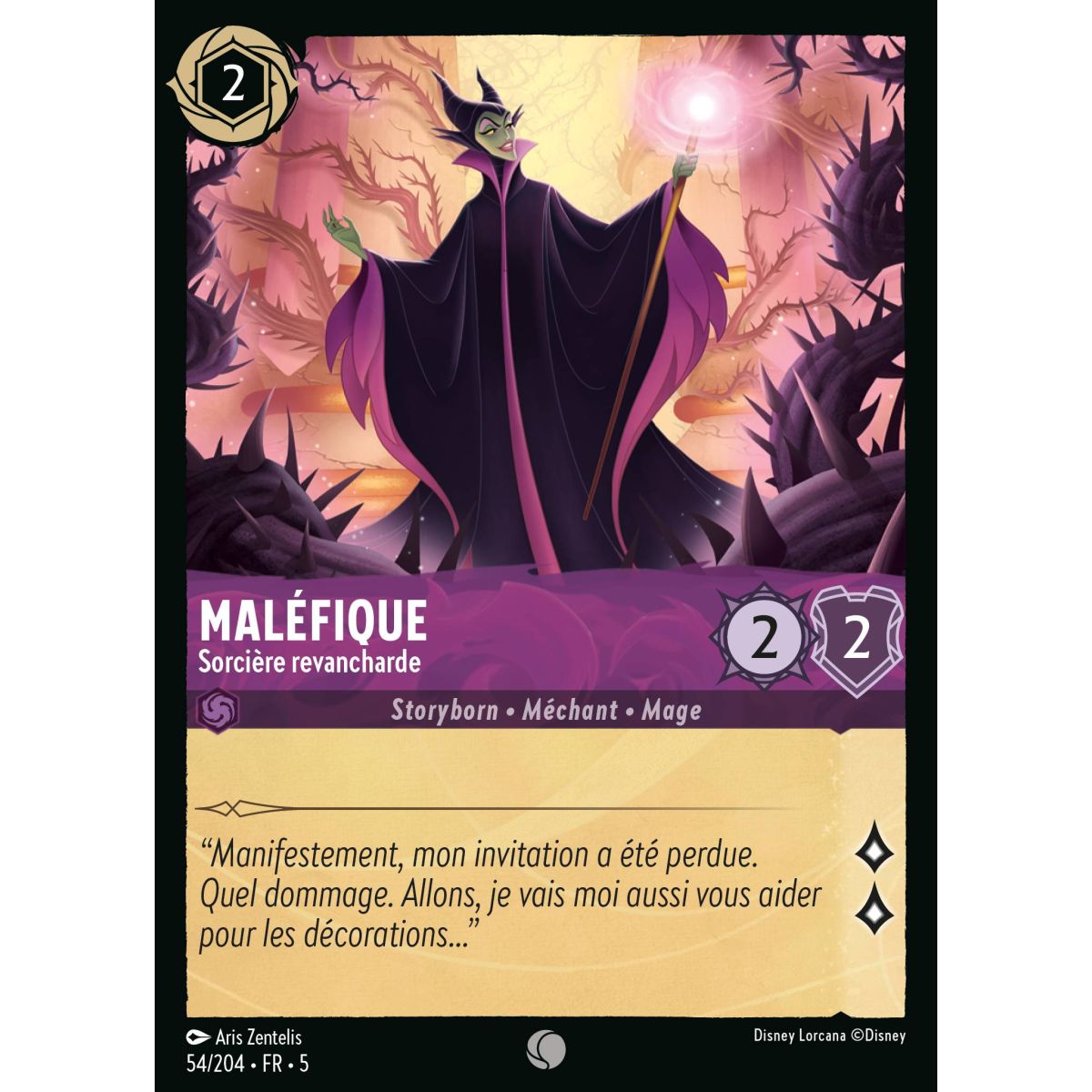 Maleficent – Rachsüchtige Hexe – 54/204 – SSK – Glitzernder Himmel – Gewöhnlich – Französisch