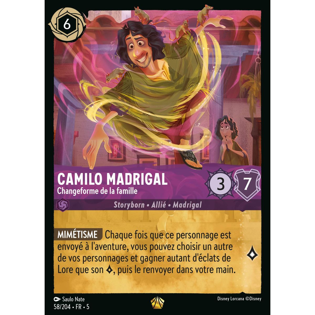 Camilo Madrigal – Family Shapeshifter – 58/204 – SSK – Shimmering Sky – Brillant – Premium – Französisch