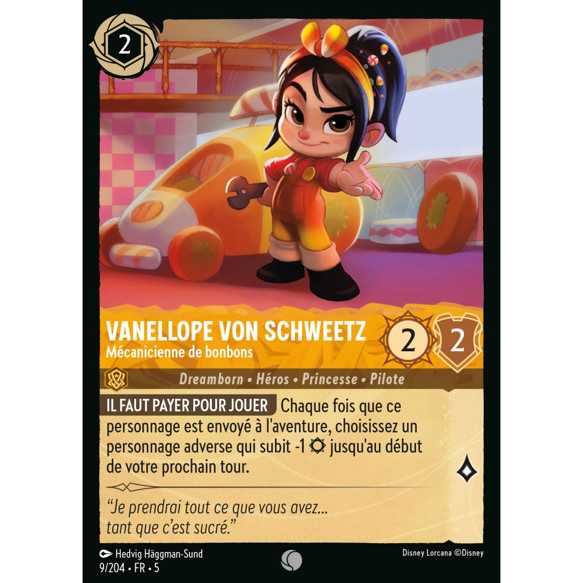 Vanellope von Schweetz – Süßigkeitenmechaniker – 9/204 – SSK – Glitzernder Himmel – Gewöhnlich – Französisch