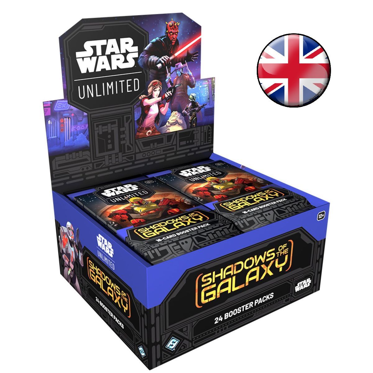 Star Wars Unlimited – Box mit 24 Boostern – SW Unlimited: Shadows of the Galaxy – DE