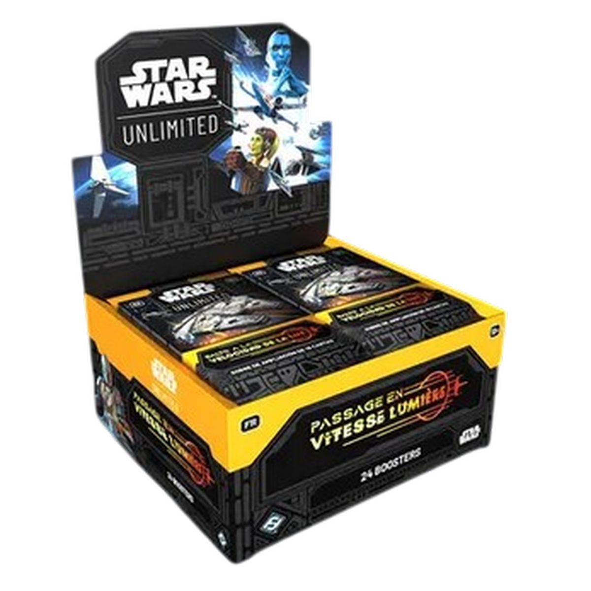 Star Wars Unlimited – Box mit 24 Boostern – SW Unlimited: Wechseln Sie zu Lichtgeschwindigkeit – FR